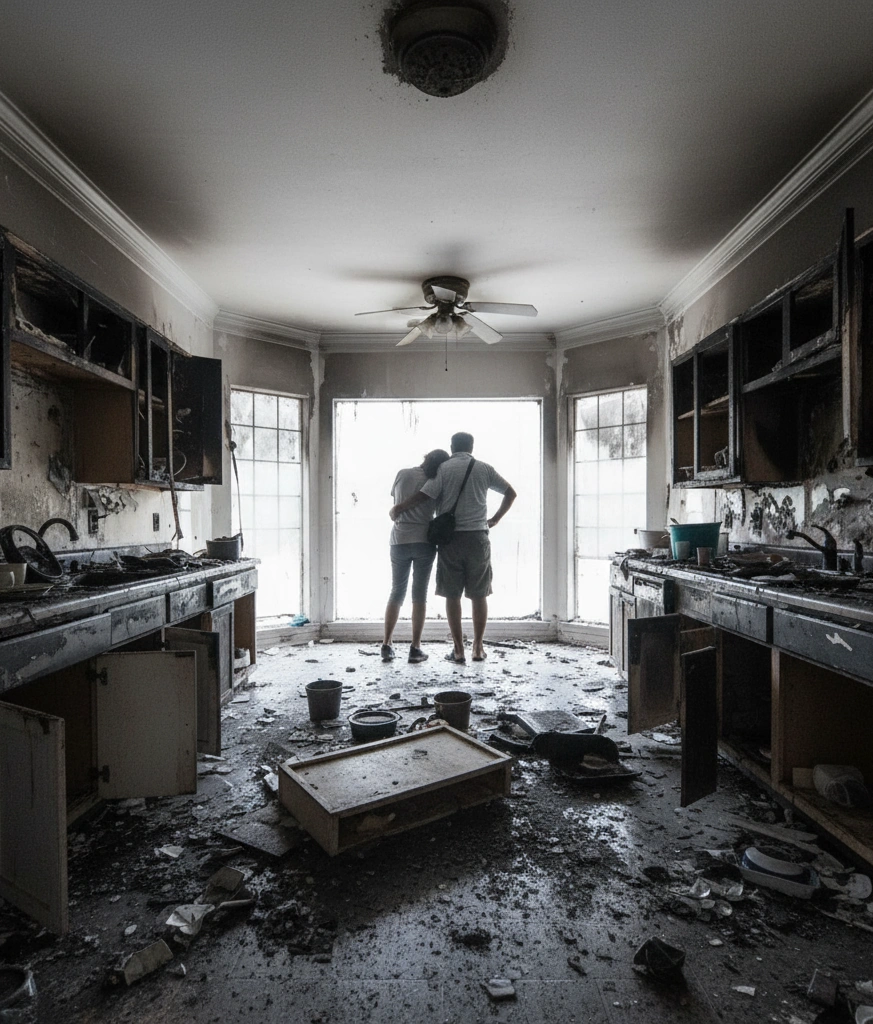 Couple in kitchen